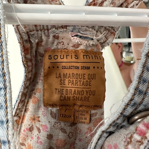 Distressed shorts overalls - Picture 4 of 4